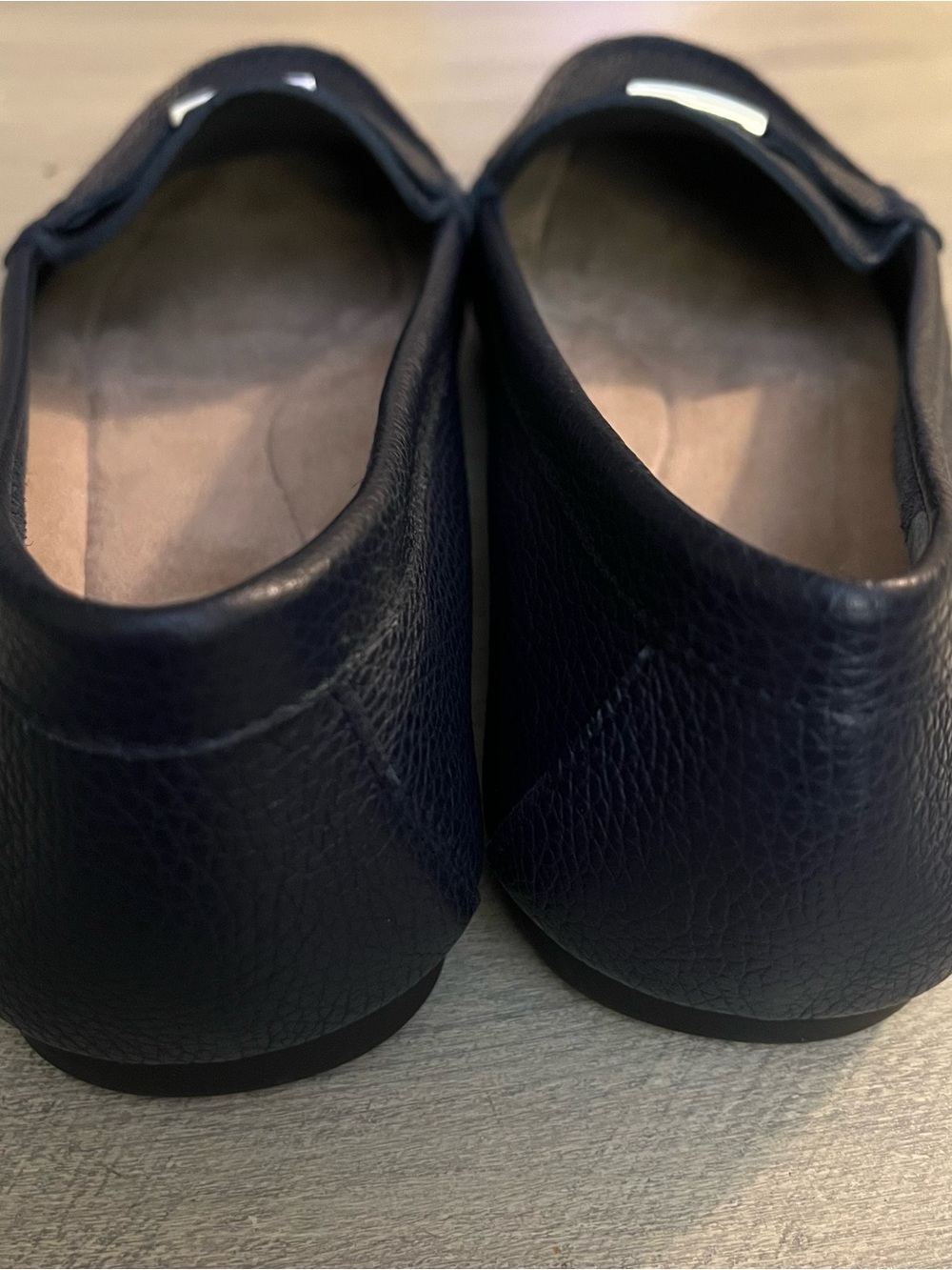 Gianni Bernini Dailyn Women's 11M Navy Blue Leather Loafers - Picture 5 of 6